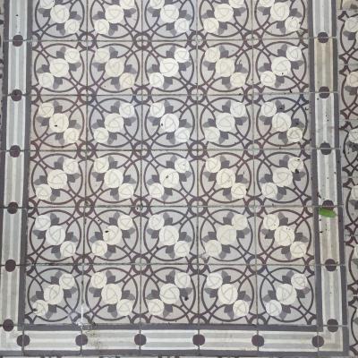 A unique French antique tile path in a south London home 