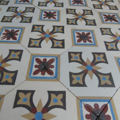 Small 4m2 antique St Remy Belgian floor