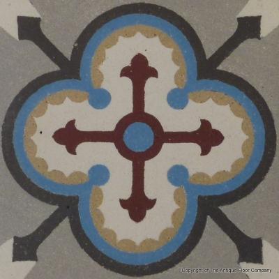 A large Chimay ceramic with triple borders - c.33.25m2 / 360 sq ft.