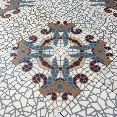 Superbly detailed 17m2 French mosaic themed ceramic floor