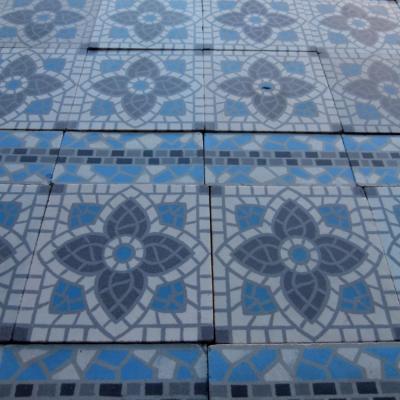 3.7m2  Mosaic themed French floor - 1920's