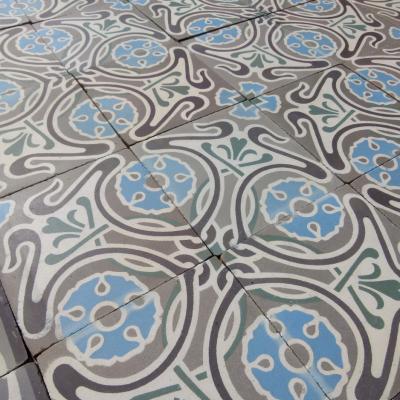 2.7m2 to 4.7m2 of Belgian Art Nouveau ceramic tiles