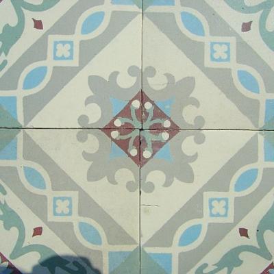 Classical antique French floor tiles c.1900