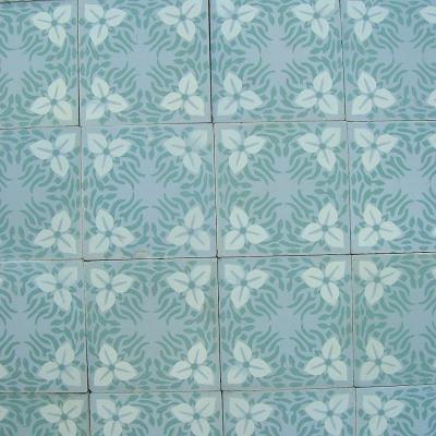 Belgian Art Nouveau floor tiles - early 20th century