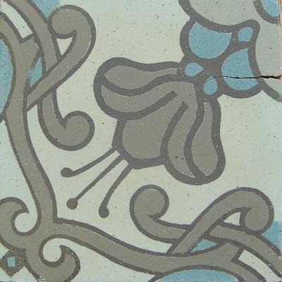 Early Art Nouveau Maufroid Freres et Soeur ceramic encaustic floor-13m2-17m2+