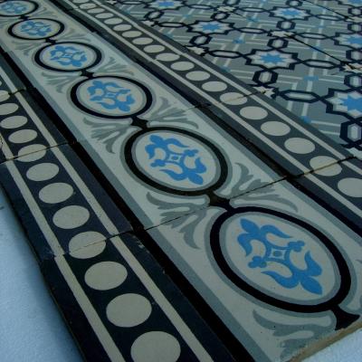 Classical Octave Colozier Ste. Juste de Marais ceramic floor 1913