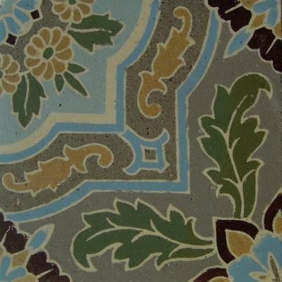 Exquisite antique Belgian ceramic encaustic floor c.1910 of over 33m2 / 360 sq ft+