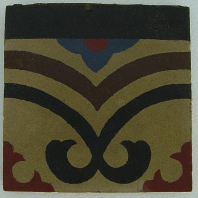 11m2 of antique French carreaux de ciments floor c.1900