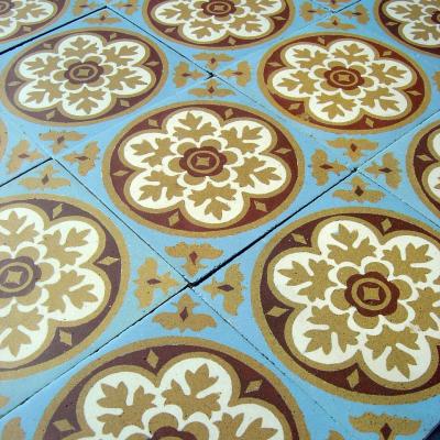 2m2 Douzies Maubege ceramic encaustic floor