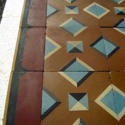 Curious antique floor produced by Perusson c.1900-1910