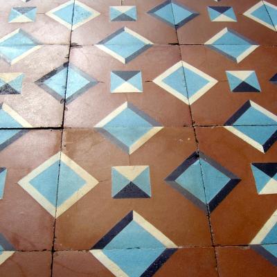 Curious antique floor produced by Perusson c.1900-1910