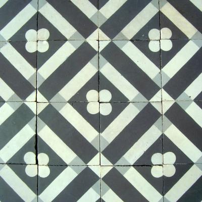 8m2 classical Sand & Cie French ceramic floor c.1900
