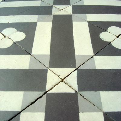8m2 classical Sand & Cie French ceramic floor c.1900