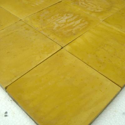 3m2 of egg yolk yellow carreaux de ciments tiles