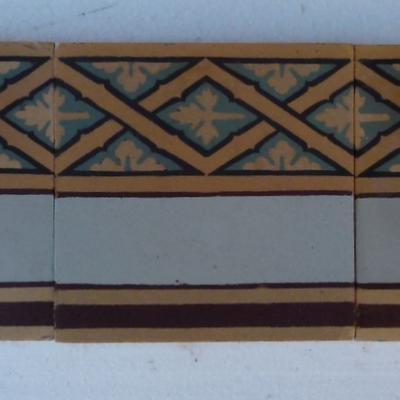 A large run of Sand & Cie ceramic borders - 135 tiles
