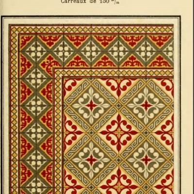 An antique French ceramic floor c.1915-1920