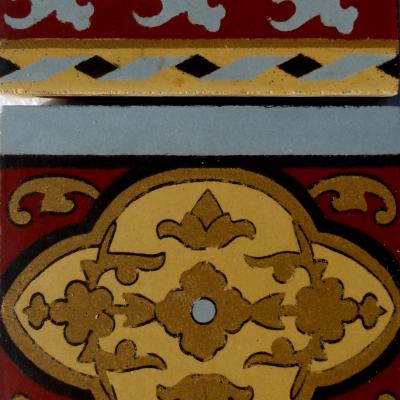 10m2+ - Exquisite Boch Freres antique ceramic floor c.1890