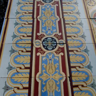 Magnificent and rare Douvrin floor c.1900 - 18m2