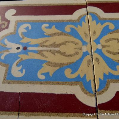 Magnificent and rare Douvrin floor c.1900 - 18m2