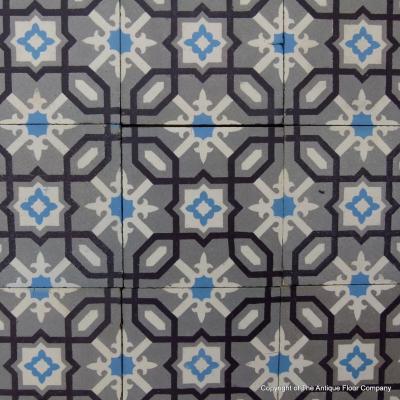 9.25m2 Maufroid Freres et Soeur ceramic floor with borders
