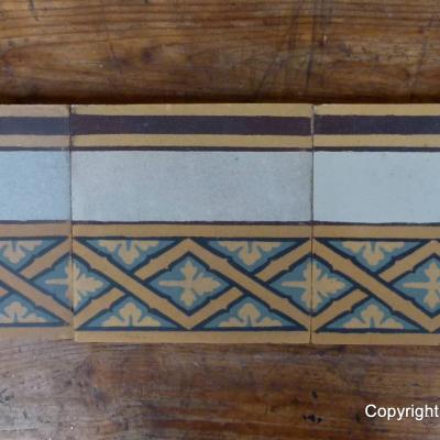 Antique French lattice theme ceramic tiles