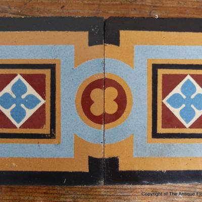 Antique Boch Freres ceramic tile splashback