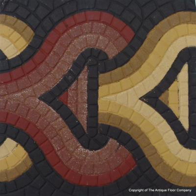 RARE – 32.5m2 / 350 sq. ft Roman mosaic inspired ceramic encaustic floor – 1875 to 1878 
