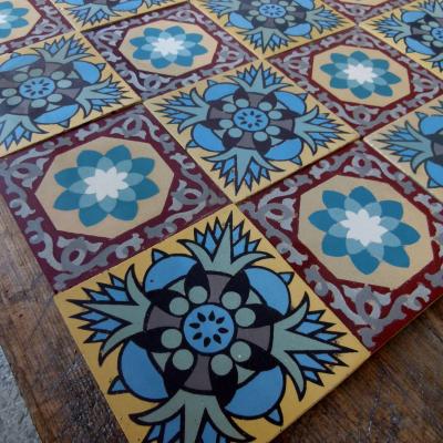 Antique French ceramic tiles - splashback or feature 