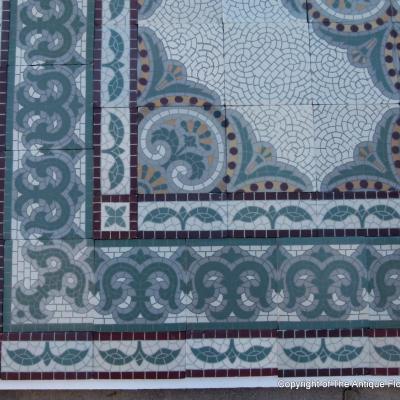 c.22m2 antique Maufroid Freres et Soeur ceramic floor - 1875-1912
