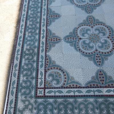 c.22m2 antique Maufroid Freres et Soeur ceramic floor - 1875-1912