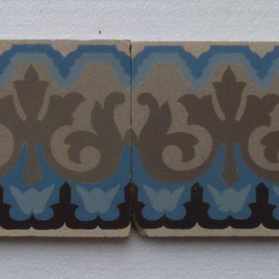 45 antique French ceramic borders in beautiful crisp colours