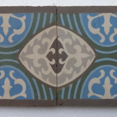 49 Belgian Art Deco ceramic border tiles