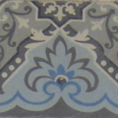 A small antique ceramic with back to back borders c.8.5m2+