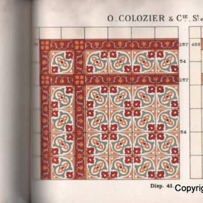 50 Octave Colozier border tiles c.1913