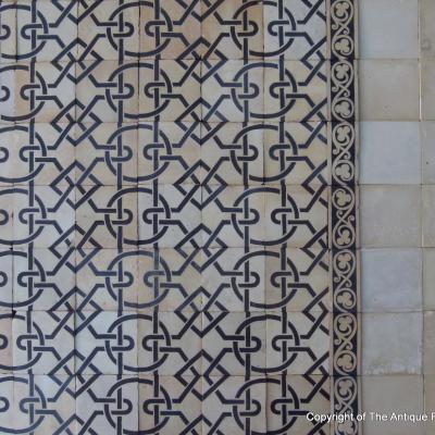 RARE – Late 19th C. Boulenger antique ceramic floor c.9m2 to 23m2